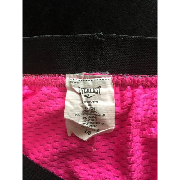 Everlast Size Large Shorts with Bikini Bottoms Pockets Multicolored Black Waist - Picture 4 of 4